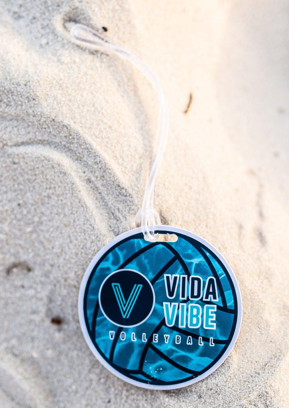 volleyball bag tags diy